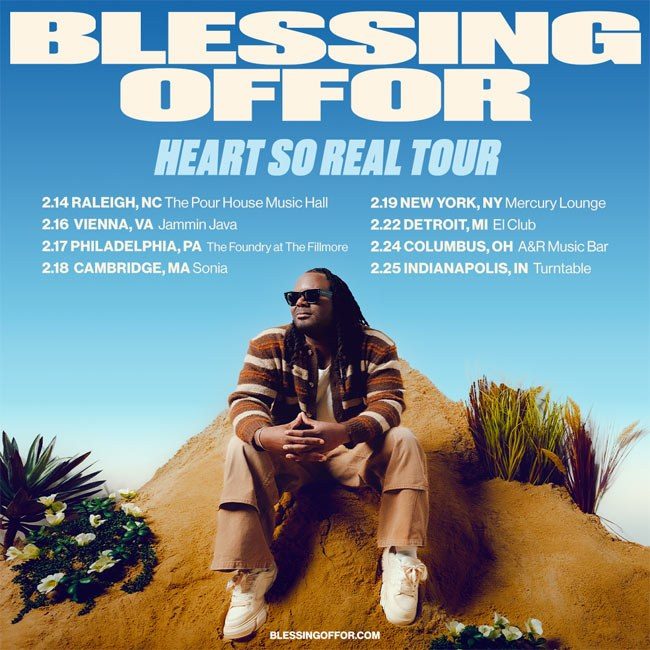 Blessing Offor анонсирует долгожданный сольный тур «Heart So Real» на 2026 год