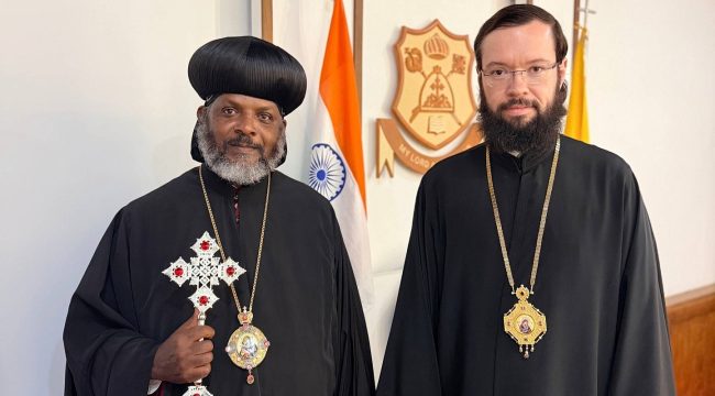 Митрополит Антоний провёл встречу с иерархом Эфиопской Церкви в Индии