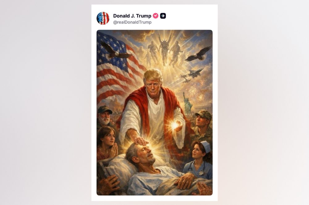 Трамп удалил «богохульный» пост с изображением себя в роли Иисуса после критики консервативных и христианских лидеров