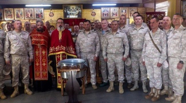 Представитель РПЦ совершил богослужение на авиабазе Хмеймим в Сирии