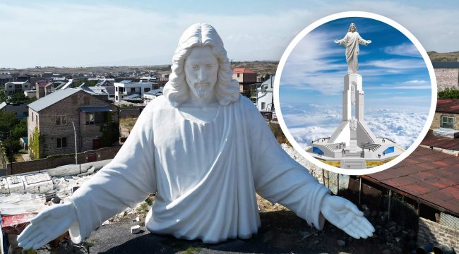 Самая высокая статуя Иисуса в мире почти завершена в Армении