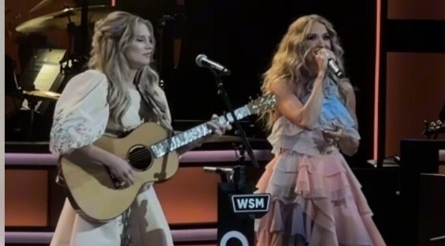 Ханна Харпер выступает с Кэрри Андервуд в Grand Ole Opry, благодарит Бога за ответы на молитвы