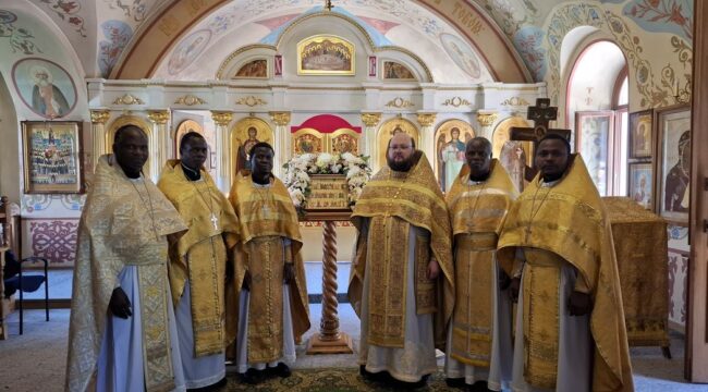Клирики Африканского экзархата прошли богослужебную практику в Крестовоздвиженском Иерусалимском ставропигиальном монастыре