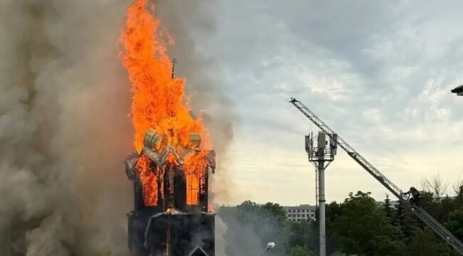 В Ессентуках сгорел старинный Никольский храм