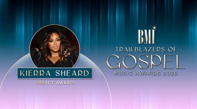 Киерра Ширд получит награду BMI Impact Award на церемонии BMI Trailblazers of Gospel Music Awards 2026
