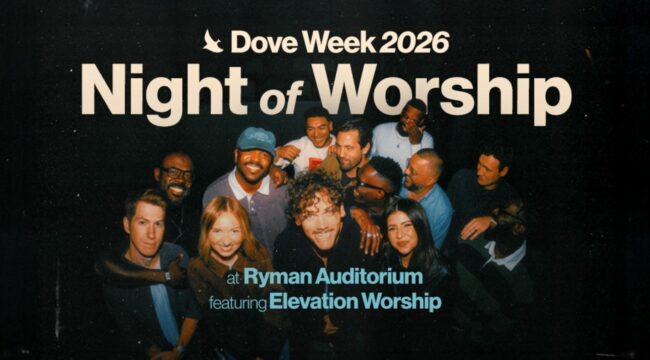 GMA объявляет о проведении вечера поклонения на неделе Dove Week 2026 в Ryman Auditorium с участием Elevation Worship