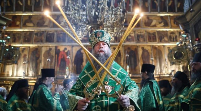В Троице-Сергиевой лавре отметили годовщину перенесения иконы «Троица» Рублева