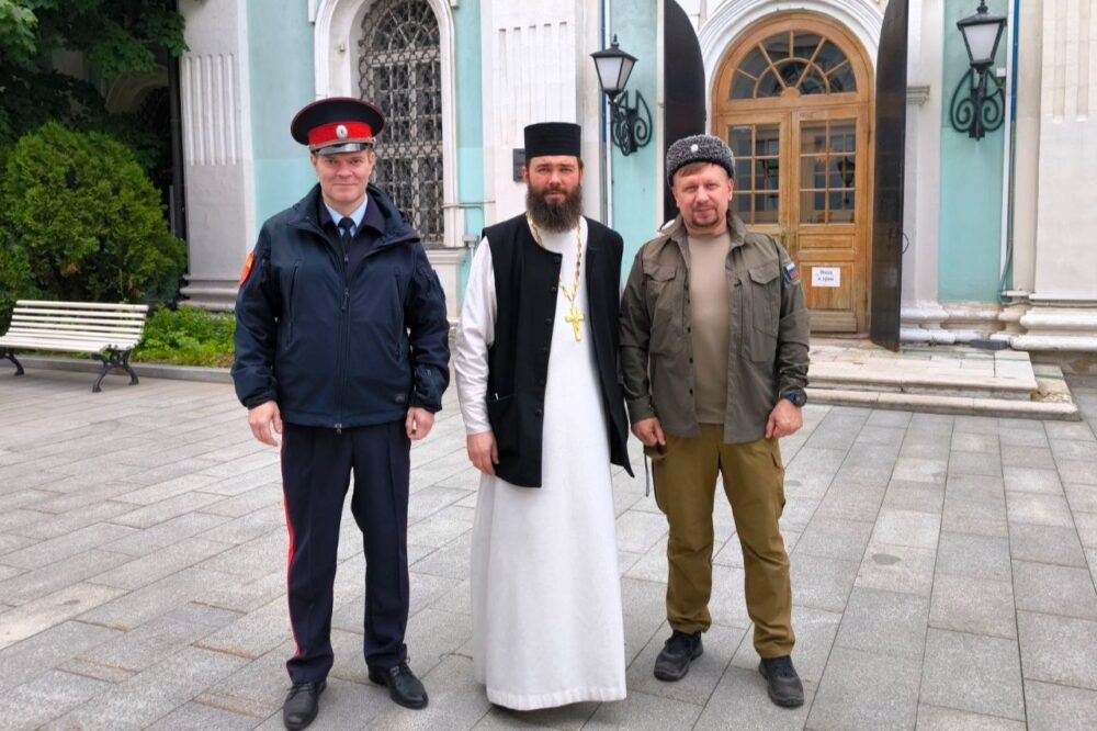 Ответственный секретарь Синодального комитета по взаимодействию с казачеством обсудил с атаманом Московского окружного казачьего общества вопросы воцерковления молодежи и противодействия неоязычеству