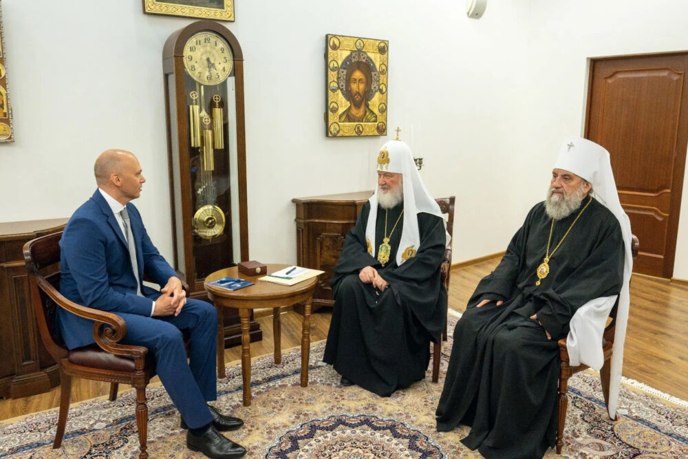 Святейший Патриарх Кирилл встретился с губернатором Калининградской области и митрополитом Балтийским