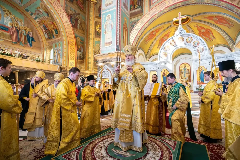 Патриарх Кирилл возглавил всенощное бдение в Кафедральном соборе Калининграда