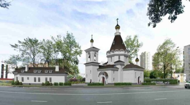 В Дегунине завершается возведение дома причта при храме Серафима Саровского