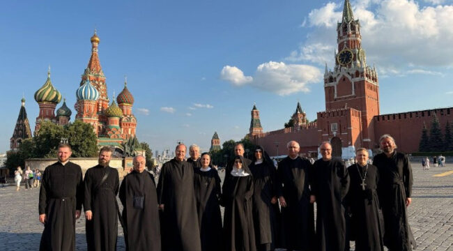 Делегация бенедиктинцев во главе с аббатом-примасом посетила Россию