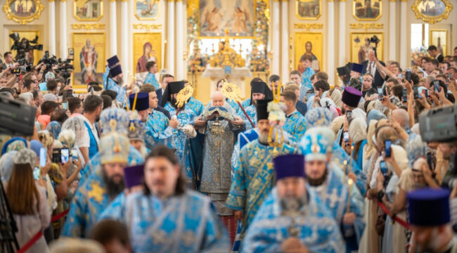 Патриарх Кирилл освятил храм Николы Тульского в Казанском Богородицком монастыре