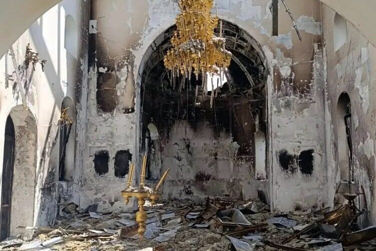 Введенский храм в Глушковском районе Курской области сгорел в результате атаки ВСУ
