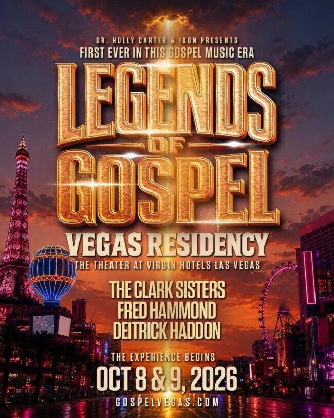 ЛЕГЕНДЫ ГОСПЕЛА: РЕЗИДЕНЦИЯ В ЛАС-ВЕГАСЕ с участием The Clark Sisters, Deitrick Haddon и Fred Hammond