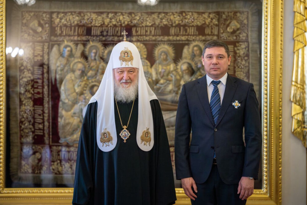 Патриарх Кирилл наградил врио главы Тамбовской области орденом Даниила Московского