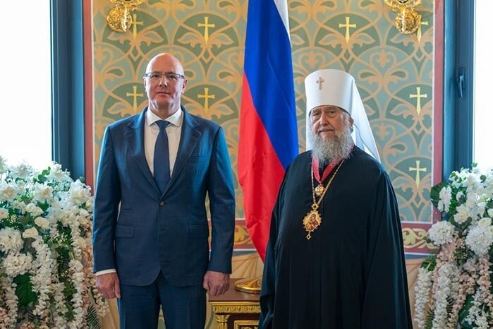 Вице-премьер России вручил главе Казахстанского митрополичьего округа орден «За заслуги перед Отечеством»