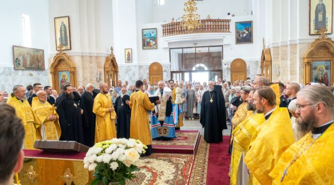 Патриарший экзарх всея Беларуси возглавил торжества в Могилеве в день памяти святителя Георгия (Конисского)