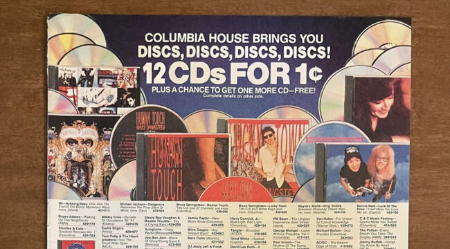 Клуб Columbia House, предлагавший «12 CD за копейку», окончательно закрывается после 71 года работы