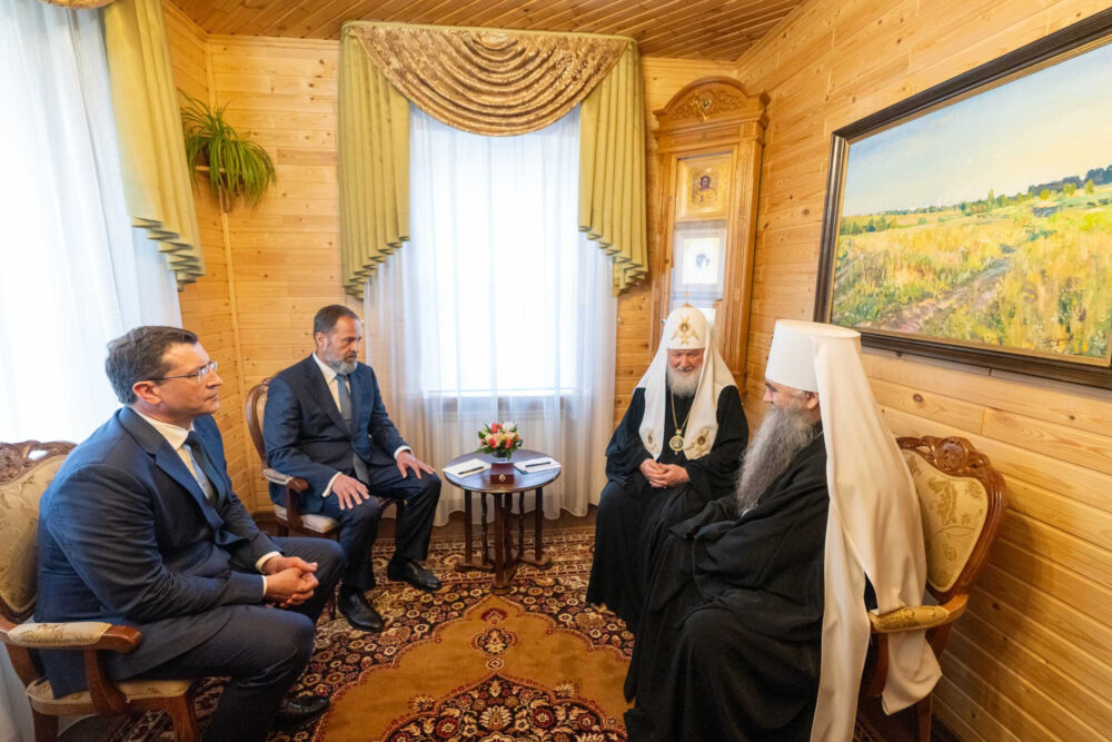 Патриарх Кирилл встретился с полпредом президента в ПФО и губернатором Нижегородской области