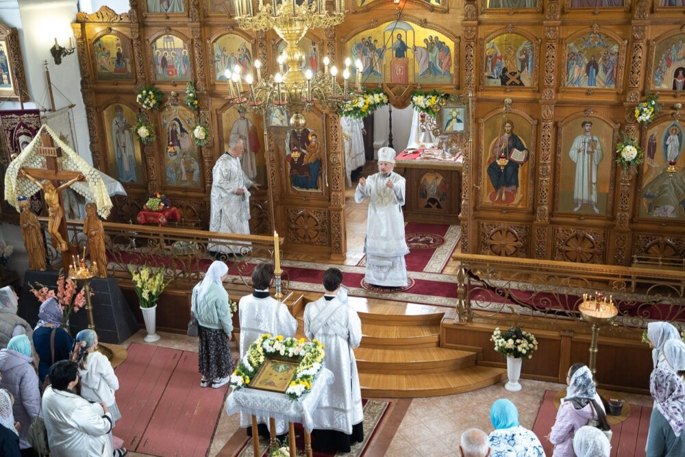 В праздник Преображения Господня Патриарший экзарх всея Беларуси возглавил престольные торжества в Заславле и заложил капсулу в основание нового храма в Минске