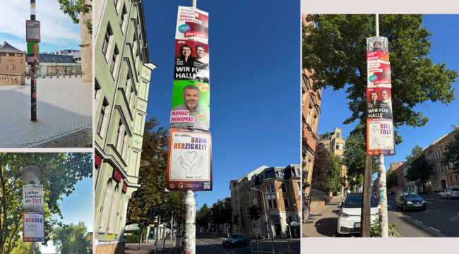 Библейские плакаты против AfD: как прошла акция