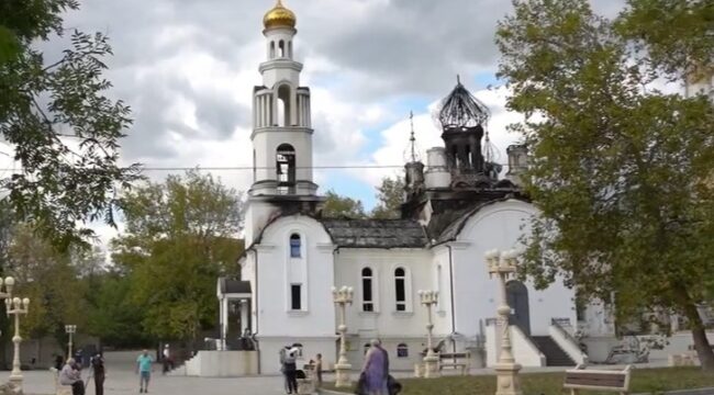В Новороссийске в результате атаки беспилотников поврежден храм святителя Спиридона Тримифунтского