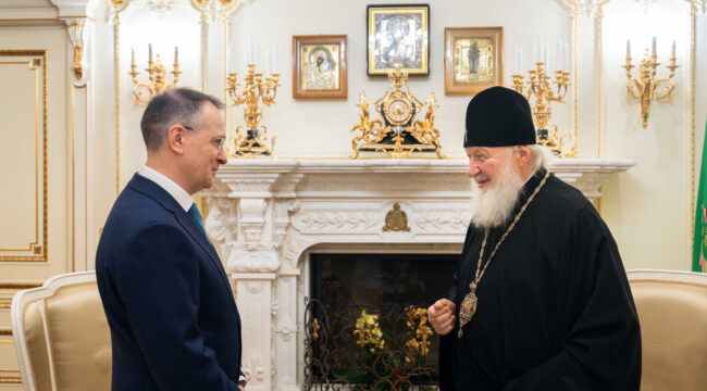 Патриарх Кирилл встретился с Владимиром Мединским