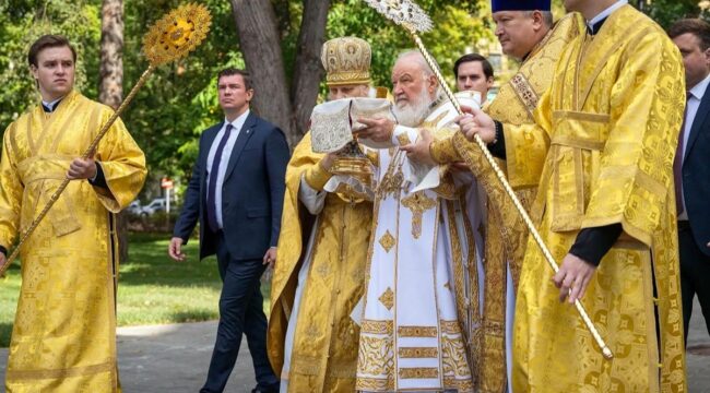 Патриарх Кирилл освятил храм Седмиезерной иконы Божией Матери в Мытищах