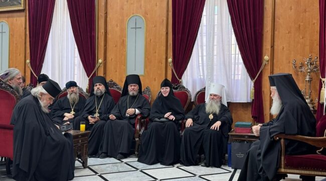 Митрополит Варсонофий встретился с Патриархом Иерусалимским Феофилом