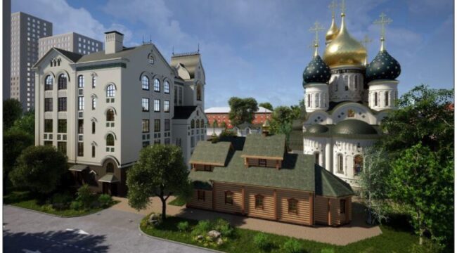 В доме причта при храме Всех преподобных отцев Киево-Печерских завершается монтаж внутренних инженерных систем