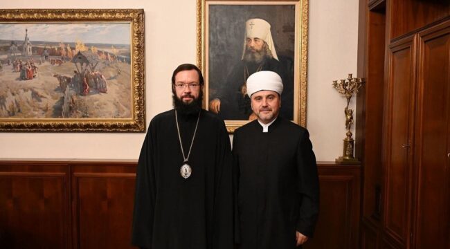 Глава ОВЦС митрополит Антоний обсудил с муфтием Аббясовым межрелигиозные отношения и адаптацию мигрантов