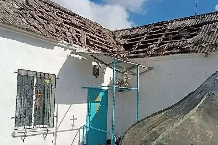 Украинский дрон повредил храм в Запорожской области