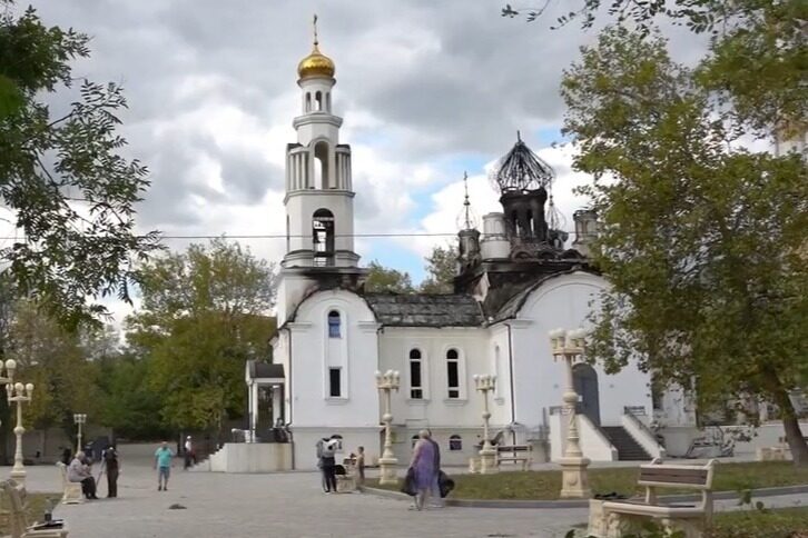 В Новороссийске в результате атаки беспилотников поврежден храм святителя Спиридона Тримифунтского