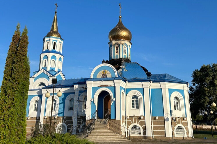 ВСУ повредили Покровский храм в поселке Коренево Курской области