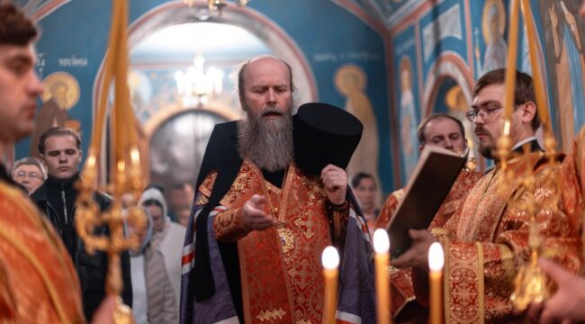Епископ Силуан совершил всенощное бдение в храме Веры, Надежды, Любови и Софии в Кокошкине