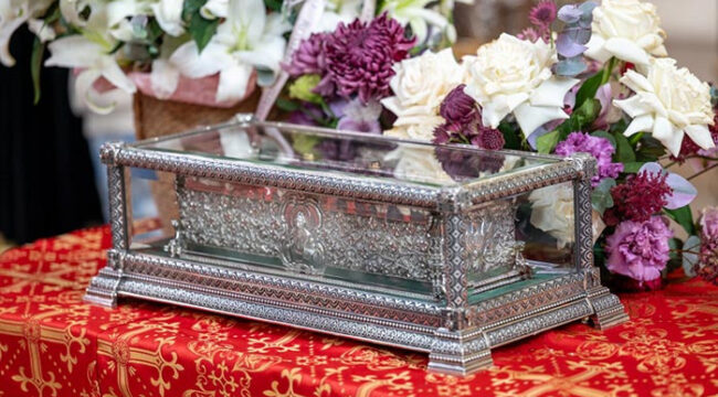 В Павлодарской епархии завершилось пребывание мощей святителя Спиридона Тримифунтского