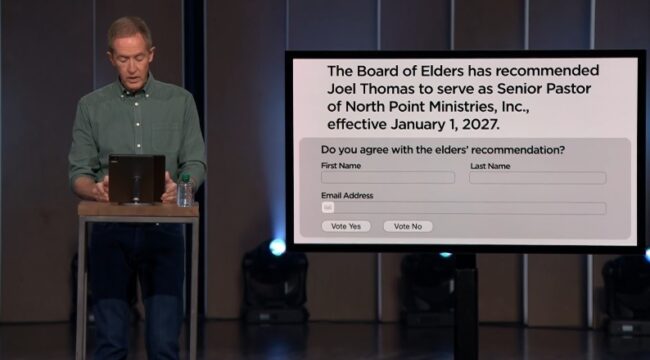 Энди Стэнли уйдет с поста главы North Point Community Church в следующем году