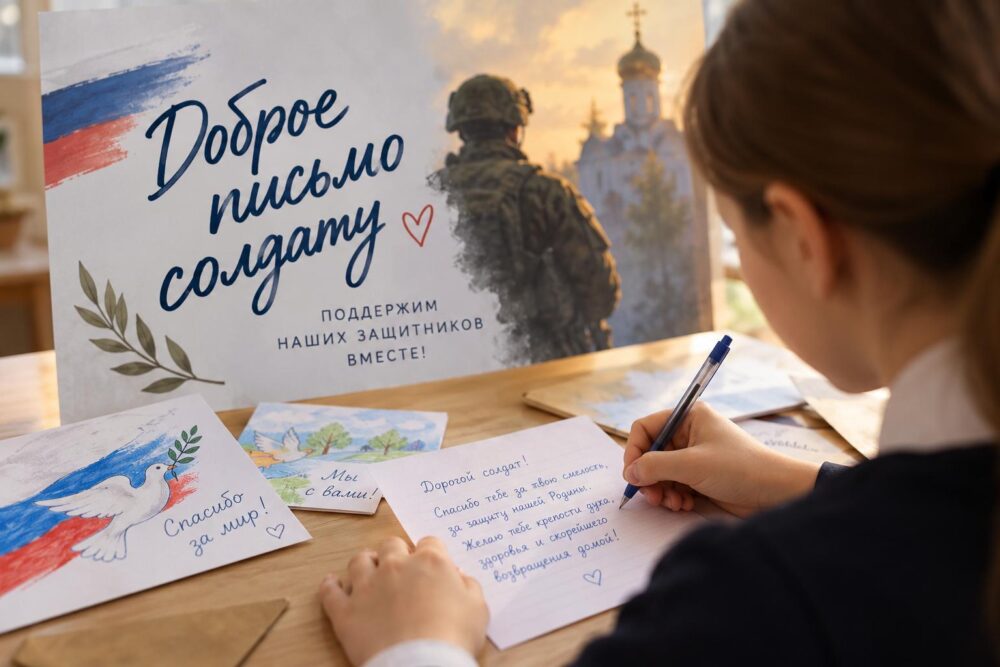 Северное викариатство проводит акцию «Доброе письмо солдату»